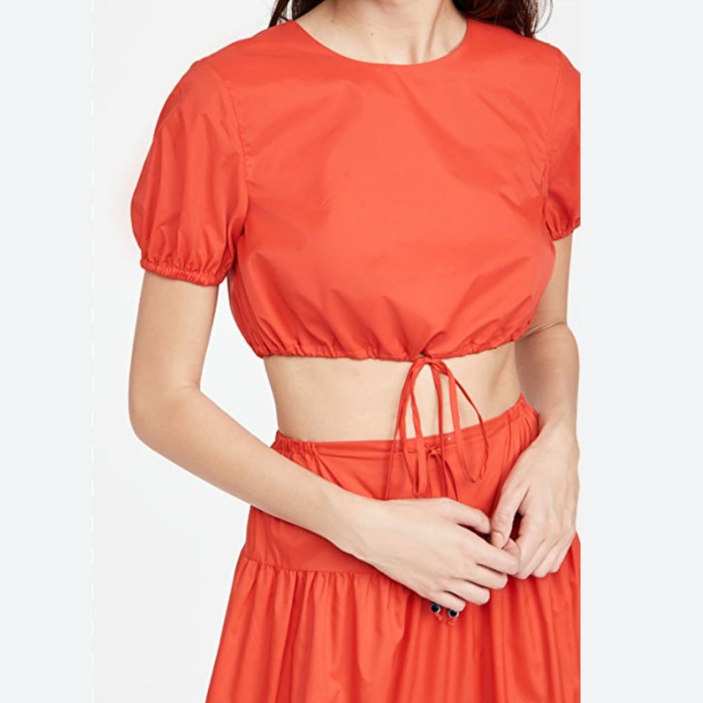 NWT STAUD Crop Top in Red